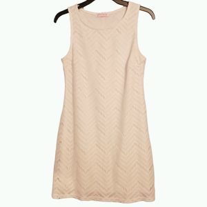 Lipstick Jewel Neck White Dress Size Medium